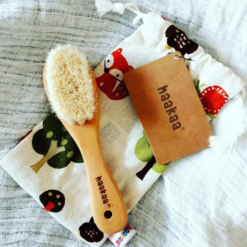 Haakaa Goat Wool Baby Hair Brush - Image 6